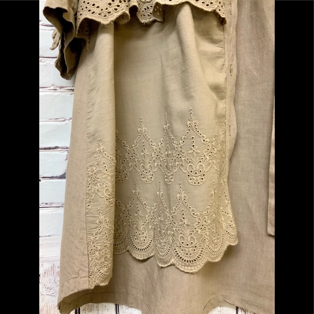 Linen blend Tunic. - Picture 2 of 11